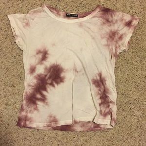 Tye dye "baby tee" crop top